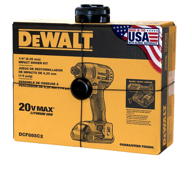 InVue Package Wrap 固定 DeWalt 电钻