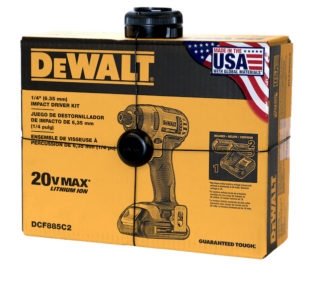 InVue Package Wrap 固定 DeWalt 电钻