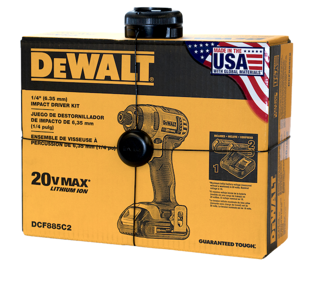 InVue Package Wrap 固定 DeWalt 电钻