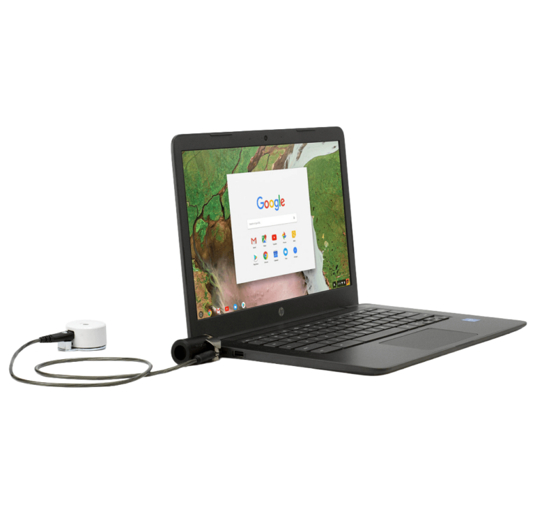 K 连接到笔记本电脑的安全锁