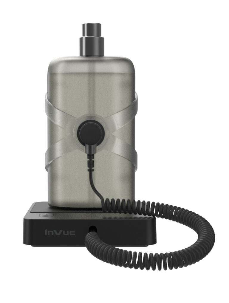 InVue Podium 香氛解决方案黑色后视图